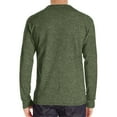 thumbnail image 4 of SEMIMAY Men's Leisure Long-Sleeved O-Neck T-shirt Solid Color Multi-Buttons Baggy Tee Home Fit Bottoming Pullover&nbsp;Men Top, 4 of 5