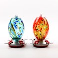 thumbnail image 4 of Hummingbird Feeders for Outdoors Stained Glass Leakproof Birds Feeder Hummingbird Feeder, 4 of 7