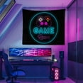 thumbnail image 3 of onlyliua Ofertas Del Día Por Tiempo Limitado Tapiz de Juegos de Neón, Tapiz para Colgar En La Pared, Póster Decorativo para Habitación de Jugador, Tapiz, Ideas de Regalo para Niños, 3 of 6