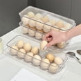 thumbnail image 6 of Egg Storage Container for Refrigerator 12 Egg Holder – Clear Plastic Stackable Fridge Egg Tray with Lid, Non Slip, Airtight Kitchen Food Storage Box, 6 of 6