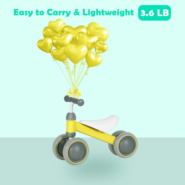 Balance Bike for 12-24 Months Toddler Toy Bike, Yellow - Walmart.com