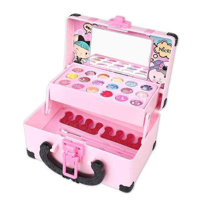 1 juego de maquillaje para niños, juego de juguetes cosméticos seguros para niñas, juguetes para jugar