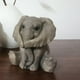 thumbnail image 3 of Adorable figura de elefante en miniatura, figuras coleccionables, artesanías de resina, escultura Cubrir Oreja, 3 of 6