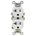 thumbnail image 2 of Leviton M02-CBR20-WMP 20A 125V White Receptacle 10 Pack, 2 of 3