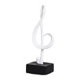 thumbnail image 4 of Estatuilla de Nota Musical, Estatua Artesanal, Símbolo Musical Decorativo para Centros de Mesa, Armario de TV, Decoración para Sala de Estar, Estanter Blanco Macarena nota estatua, 4 of 8
