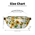 thumbnail image 3 of Naloa Plump Sunflower And Sketch Print Running Belts for Men Women,Running Fanny Pack with 2-Zipper Pockets,Waterproof Waist Pack for Travel Hiking Running Outdoor Sports, 3 of 8
