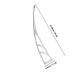thumbnail image 2 of BESTYASH PVC White Awning Rack Brackets for Outdoor Patio Canopy and Front Door Support, 2 of 8