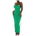 thumbnail image 1 of Birdeem Robe Longue d'Été pour Femmes Couleur Unie Mode Aguichant Dos Ouvert à Lacets Soutien-Gorge Robe à Col Suspendu, 1 of 10