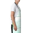 thumbnail image 3 of Lsque Flowers And Turquoise Wooden Waterproof Apron Chef Aprons for Men Heavy Duty Chemical Work Apron Extra Long Grilling Aprons with Adjustable Bib Apron, 3 of 9