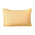 thumbnail image 2 of Plaid Pillow Cases, Buffalo Check Gingham Checkered Farmhouse, Soft Pillowcases Pillow Shams Covers, Cozy Checkered Bedding for Home Bedroom Decoration,29"x19"(Yellow), 2 of 6