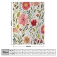 thumbnail image 4 of Nawypu  Wildflowers Floral Throw Blanket Botanical Floral Printed Blanket Super Soft Flannel Throw Blanket Lightweight Fluffy Plush Fuzzy Bed Blanket for Bedding Sofa and Travel, 4 of 6