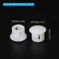 thumbnail image 2 of Uxcell 8mm 5/16" Plastic Hole Plugs, Flush Type Round Hole Cover Snap in Locking Hole Tube, White 60Pcs, 2 of 6