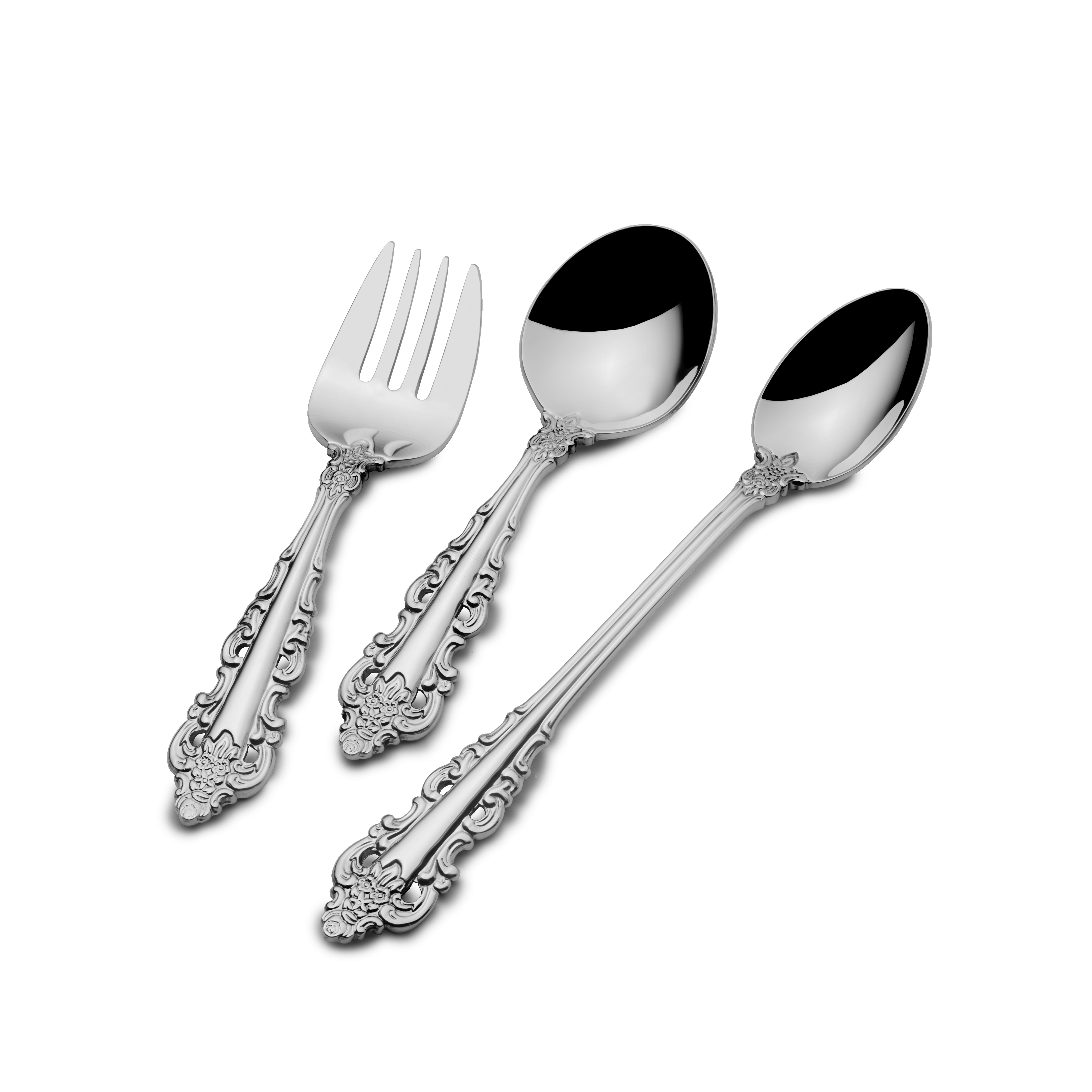 Wallace Antique Baroque 3 Piece Baby Feeding Set