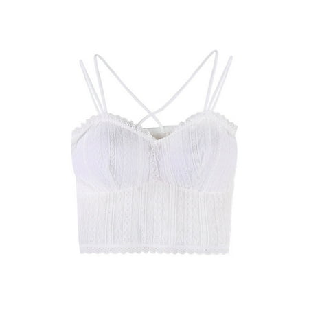 

Outer Top Bra Bottoming Women Lace Back Underwear Wear Beauty Camisole