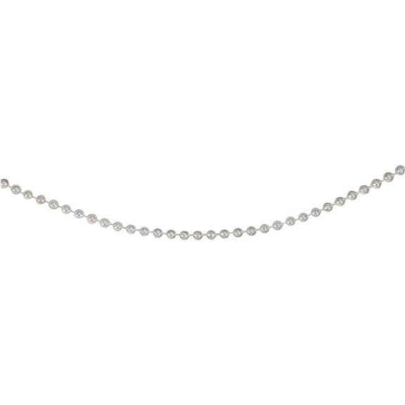4 mm x 100 ft. Small Shiny Clear Iridescent Beaded Christmas Garland