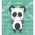 thumbnail image 3 of Ambesonne Panda Duvet Cover Set, Woodland Items Drawn by Hand, 2-Calking, Dark Grey Mustard, 3 of 7