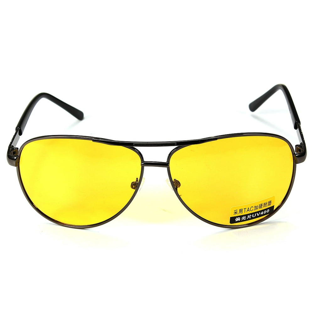 Yellow Lens Uv Protection Polarized Night Vision Glasses Anti Glare