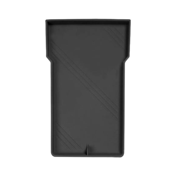 jinwen Center Console Storage Box Pad Armrest Storage Box Pad for Model3 Black