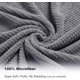 thumbnail image 3 of Juego de toallas de baño extragrandes de 89 x 188 cm, muy absorbentes, de microfibra jumbo, de secado rápido, ligeras y supersuaves para baño, hotel y spa. Paquete de 4 (gris)., 3 of 5