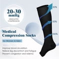 thumbnail image 7 of MARTINE MALL 2 Pairs Open Toe Compression Stockings, 7 of 7