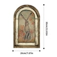 thumbnail image 2 of Wooden Wall Art Decor, 12 * 8 Inch Country Decor, 3D Vintage Rustic Farmhouse Decor with Frame, Perfect for Nursery, Home Office, Living Room Decorations & Gift, 2 of 6