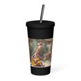 thumbnail image 1 of Insulated tumbler with a straw (Black), 1 of 4