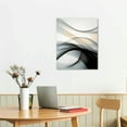 thumbnail image 2 of ONETECH  Black and White Grey Wall Art for Bedroom, Abstract Lines Art Canvas Print Artwork Set Modern Home Decoration for Bathroom Living Room, 2 of 4