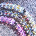 thumbnail image 3 of Bracelet Perles Macramé en Verre Arc-en-Ciel Supernova / Argent / Galaxy, 3 of 11