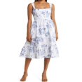 thumbnail image 1 of POINTERTECK Robe Débardeur d'Été pour Femme avec Bas Sans Manches et Imprimé Floral, 1 of 5