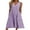 Purple, variant on JBEELATE Women Summer Bohemia Dress Sleeveless Casual Loose Button Down Long Dress Striped with Pockets