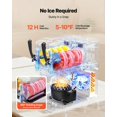 thumbnail image 4 of VEVOR Slushie Machine, 3L/100oz x 2 Tank Slushy Machine for Home, No Ice Needed Frozen Drink Maker, Margarita Maker with Self-Cleaning, for Frozen Margaritas, Frappés, Milkshake & More, 4 of 9