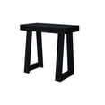thumbnail image 3 of Now Furniture Side Table for Living Room, Farmhouse Style Solid Wood End Table, Black Wirebrush, 3 of 8