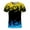 Yellow, variant on Blczomt Green Mens Shirts Short Sleeve Crew Neck Flame T Shirt 4xl