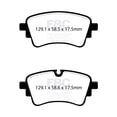 thumbnail image 2 of EBC 2020+ Audi A4 B9 2.0T Yellowstuff Rear Brake Pads, 2 of 8