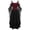 Red, variant on Cocktail Dresses For Women Plus Size Fashion Gothic Style Vintage Midi Dress Croset Long Flare Sleeve A Line Party Dress Cosplay Black S