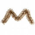 thumbnail image 1 of Vickerman 9' x 10" Antique Gold Mini Garland with 50 Clear Lights, 1 of 1