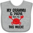 thumbnail image 3 of Inktastic Grammy and Papa Love Me Boys or Girls Baby Bib, 3 of 4