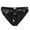 Black, variant on Audhol Latex Underwear Women Bright Small Wrapped Hip Bright Mirror Paint High Waist Appeal Underwear Latex Panties A L