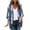 Blue&kimonos cardigan for women, variant on Brnmxoke Womens Colorful Cardigan Summer Casual Printed Chiffon Kimono Cardigans Open Front Boho Cover Up 3/4 Sleeve Blouse for Swimwear Beachwear Blue,XXL