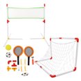 thumbnail image 1 of Ensemble de But de Football Pliant Portable, 4 en 1 Football Mini-Objectif de Football Ensemble de Jouet de Football de Qualité Inégalée, 1 of 8