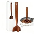 thumbnail image 4 of YAMB Wooden Ground Beef Masher, Heavy Duty Meat Chopper for Ground Beef, Natural Wood Hamburger Masher, Non-Scratch Meat Grinder for Nonstick Cookware, Kitchen Tool for Potato Turkey Sausage, 4 of 5