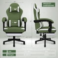 thumbnail image 2 of Auxe Gaxe Gaming Chairs for Adults with Footrest,Ergonomic Fabric PC Gaming Chair,High Back Reclining Computer Desk Chair with Lumbar Support and Headrest, 2 of 9