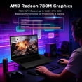 thumbnail image 3 of NIMO 17.3" Light-Gaming-Laptop, AMD Ryzen 7 8745HS 8-Core up to 4.9GHz, 16GB DDR5 RAM 512GB SSD, AMD Radeon 780M Graphics, FHD IPS Display, 100W Type-C Fast Charger, Backlit Keyboard, Fingerprint, 3 of 8