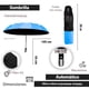 thumbnail image 2 of Paraguas Sombrilla De Bolsillo Automático Azul 16 Varillas, 2 of 4
