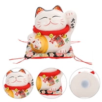 Stri Small Ceramic Lucky Cat Piggy Bank Creative Desktop Decoration Money Box