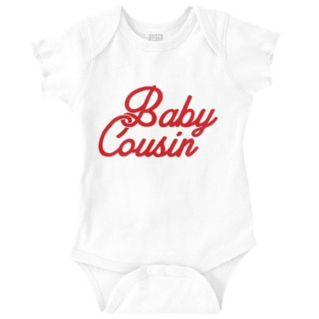 

Baby Cousin in the Oven Cute Family Romper Boys or Girls Infant Baby Brisco Brands 12M