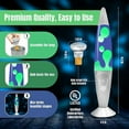 thumbnail image 4 of Dsseng 16-Inch Beautiful Lamp with Wax That Flows Like Lava (Blue )  Relaxing Night Light Nighlight Home Decor, 4 of 8