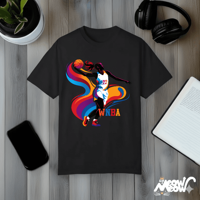 Pro T-Shirt Graphique Unisexe de Sport de Rue Inspiré de la Ligue de Basketball pour Femmes V11451, jusqu'à la Taille 5TG