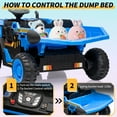 thumbnail image 6 of CazToi 24V Ride On Dump Truck with Dump Bed with Remote Control Ideal Gift for Kids 3+, 6 of 8