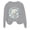 B391 Grey, variant on Likimi Children Girls Sweatshirts Animal Print Crew Neck Sweatshirt For Girls Long Sleeve Everyday Wear Fashionable Pullover Size 3-4 Years